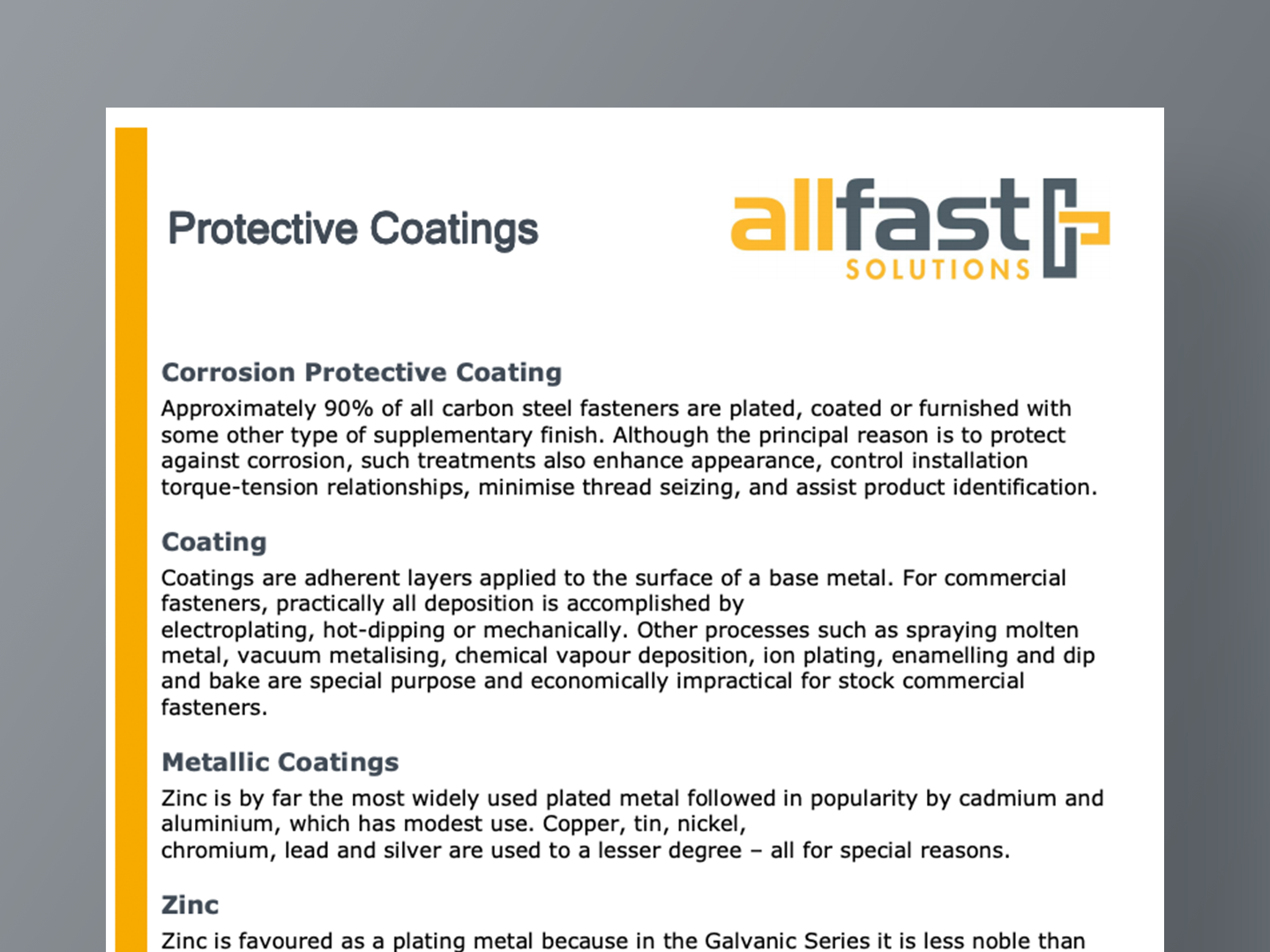 Protective Coatings