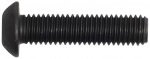 1/4 Button Socket Screw UNC Black