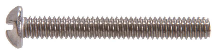 1/4 Machine Screw Round Slot Stainless 304